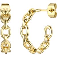 Genevive Jewelry Women's Hoop Earrings