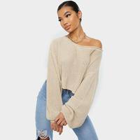 PrettyLittleThing Women's White Cropped Jumpers