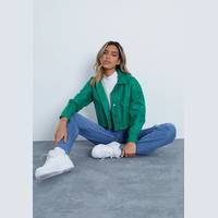 I Saw It First Women's Green Leather Jackets