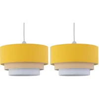 FIRST CHOICE LIGHTING Yellow Lamp Shades