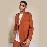 boohooMAN Men's Brown Suit Jackets