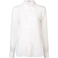 Saint Laurent Women's Silk White Shirts