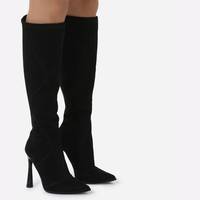 Ego Shoes Women's Black Suede Knee High Boots
