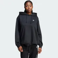 Adidas Women's Black Oversized Hoodies