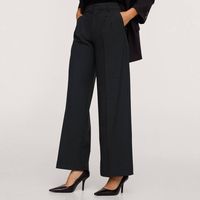 Mango Women's Black Flared Trousers