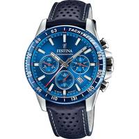 Festina Mens Chronograph Watches With Leather Strap