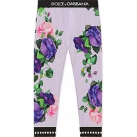 FARFETCH Dolce and Gabbana Girl's Print Leggings