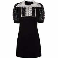 SELF PORTRAIT Women's Black Sequin Mini Dresses