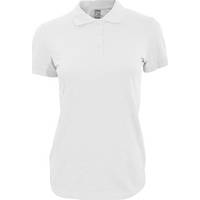 SOLS Women's White Polo Shirts