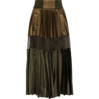 Sacai Women's Brown Pleated Skirts