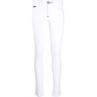 Philipp Plein Women's White High Waisted Jeans