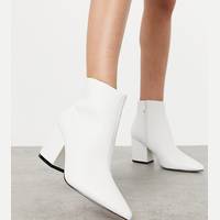 Raid Women's White Ankle Boots