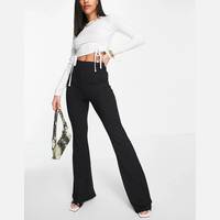 Missguided Women's Black Flared Trousers
