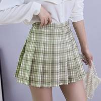 YesStyle Women's Plaid Pleated Skirts