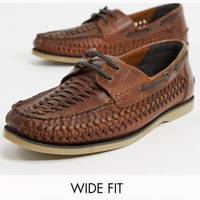 ASOS DESIGN Men's Leather Boat Shoes