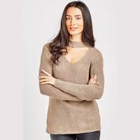 Everything5Pounds Women's Choker Jumpers