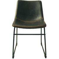 The Furn Shop Grey Leather Dining Chairs