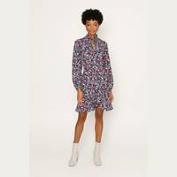 Oasis Fashion Womens Floral Dress With Sleeves
