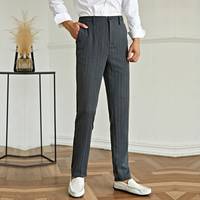 SHEIN Men's Grey Suit Trousers