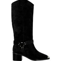 Harvey Nichols Women's Black Suede Knee High Boots