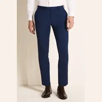 Moss Men's Blue Suit Trousers