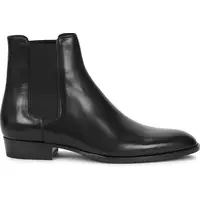 Saint Laurent Men's Black Leather Chelsea Boots