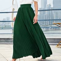 SHEIN Women's Pleated Maxi Skirts