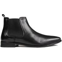 Red Tape Men's Black Leather Chelsea Boots