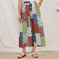 SHEIN Women's Cotton Floral Trousers