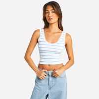 boohoo Women's Striped Camisoles And Tanks