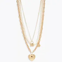 Boohoo Women's Heart Necklaces