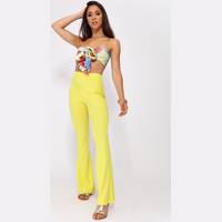 I Saw It First Yellow Trousers for Women
