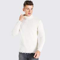 boohooMAN Men's Chunky Roll Neck Jumpers