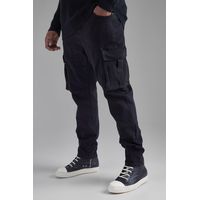 NASTY GAL Men's Black Cargo Trousers