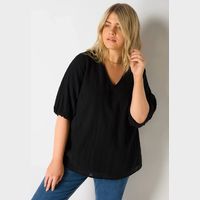 John Lewis Live Unlimited Plus Size Black Tops