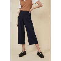 Oasis Fashion Women's Wide Leg Cropped Trousers