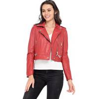 Oakwood Women's Red Leather Jackets