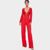 Pretty Little Thing Womens Long Sleeve Jumpsuits