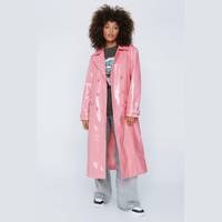 NASTY GAL Women's Pink Trench Coats