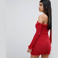 Lasula Red Bodycon Dresses for Women