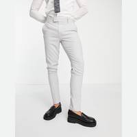 ASOS DESIGN Men's Grey Suit Trousers