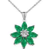 Gold Boutique Women's Emerald Necklaces