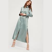 Dorothy Perkins Women's Green Satin Dresses