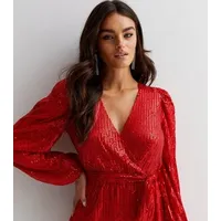 New Look Women's Red Sequin Dresses