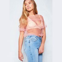 Missy Empire Women's Short Sleeve Crop Tops