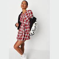 Missguided Women's Red Shirt Dresses