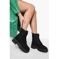 Debenhams boohoo Women's Black Lace Up Boots