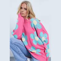 I Saw It First Women's Pink Oversized Jumpers