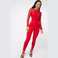 Everything5Pounds Women's Red Jumpsuits