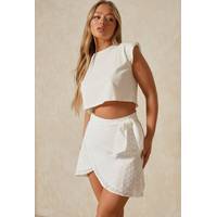 MissPap Women's White Mini Skirts